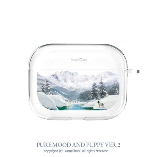 [투명하드] pure mood and puppy ver.2 airpod case