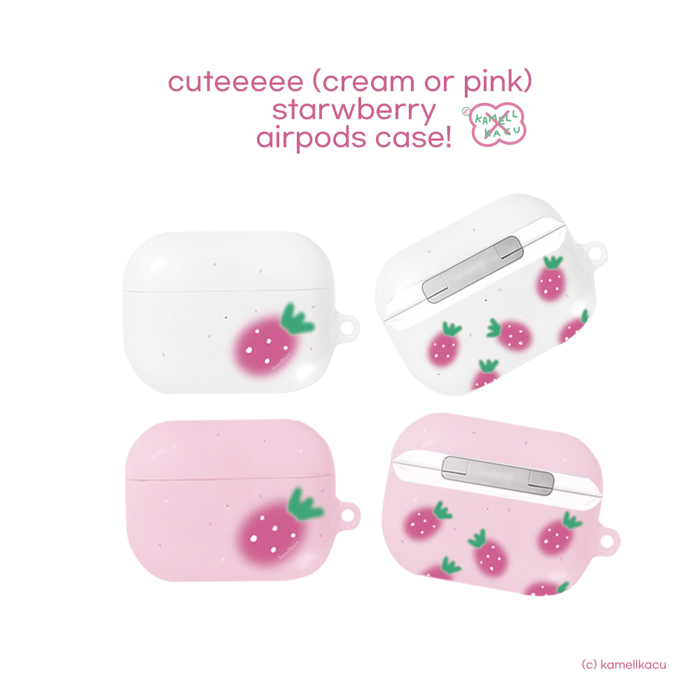 cuteeee starwberry airpods case 에어팟케이스